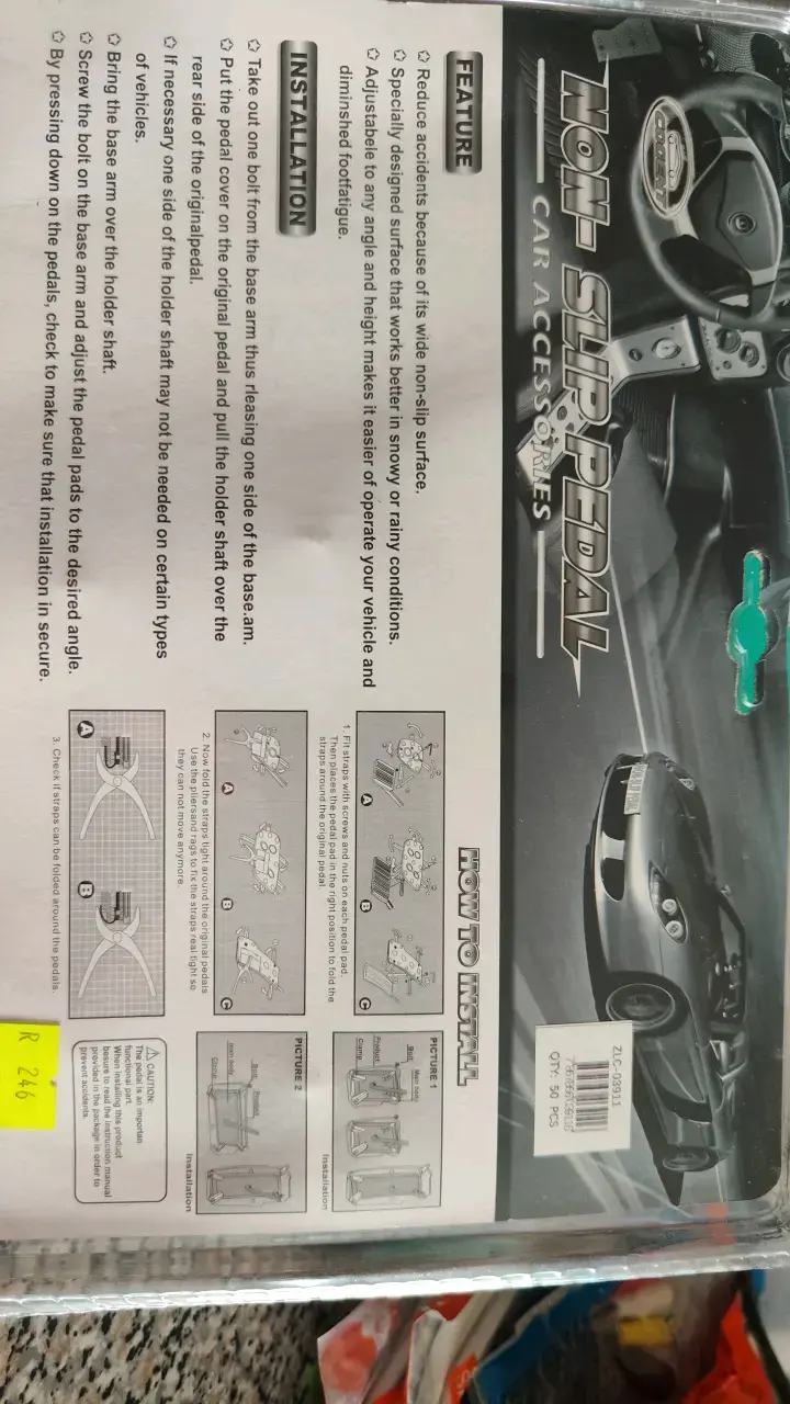 Cubiertas de Pedales Antideslizantes para Auto - 2