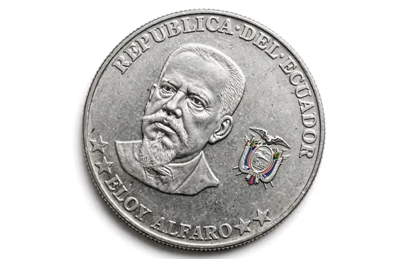Moneda de 50 centavos de Ecuador año 2000 - 2