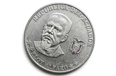 Moneda de 50 centavos de Ecuador año 2000 - miniatura 2