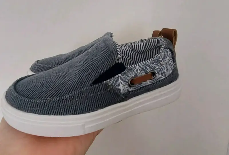 Zapatillas de lona para niños Black Blue talla 23 - 3