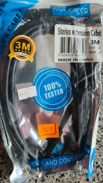 Cable de extensión estéreo de 3 metros - miniatura 1