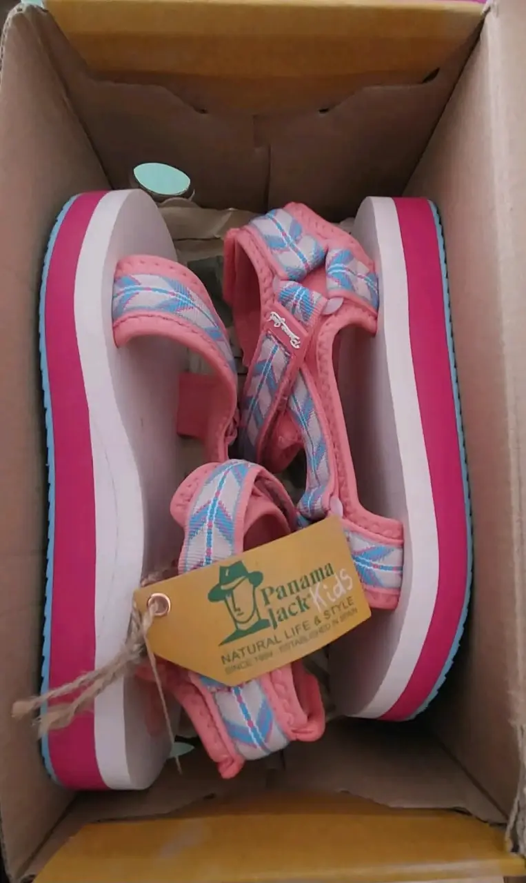 Sandalias para niñas Panama Jack Kids rosadas - 1