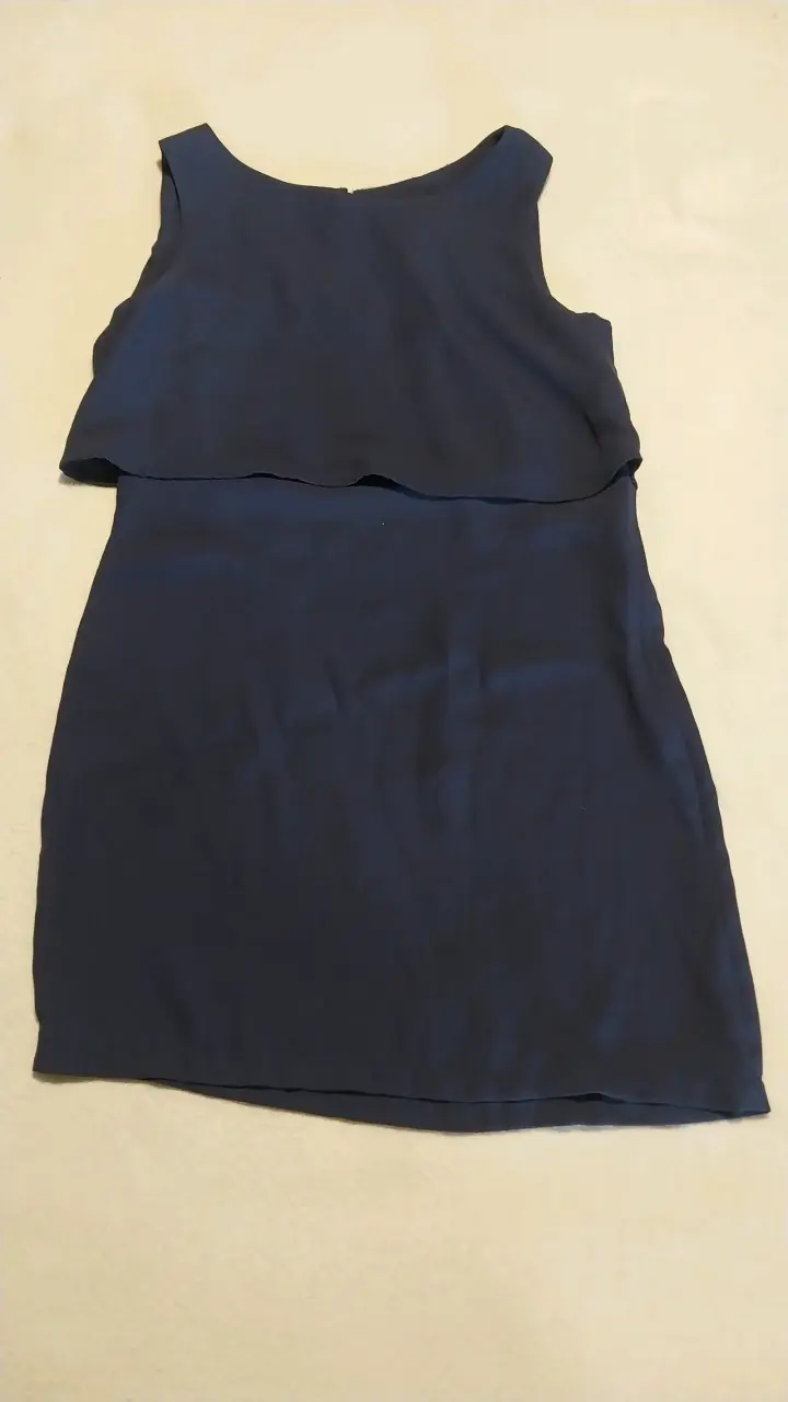 Vestido azul sin mangas H&M talla 38 - 1