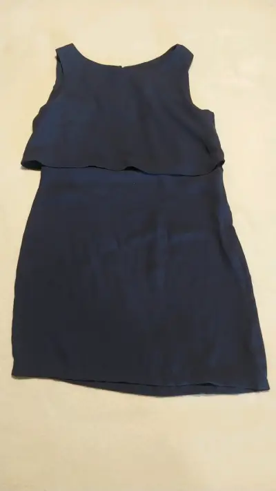 Vestido azul sin mangas H&M talla 38 - miniatura 1