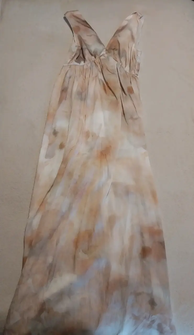 Vestido largo estampado H&M talla XS - 1