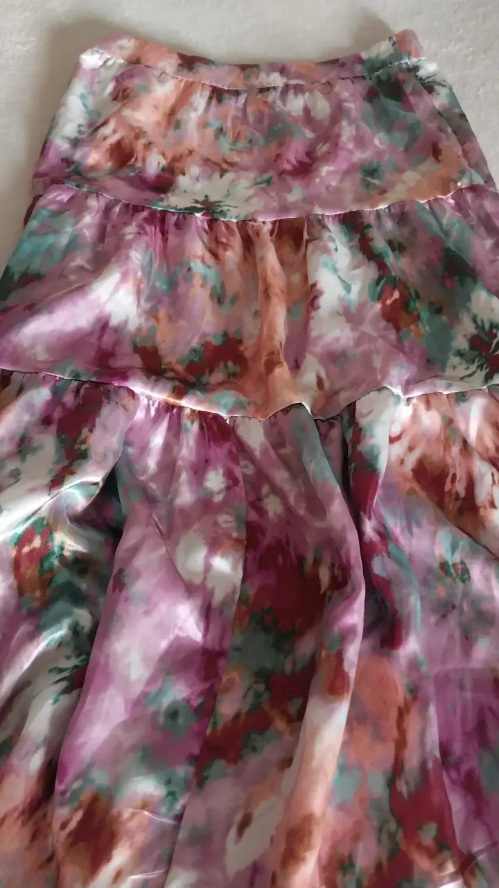 Falda larga estampada multicolor Tatienne - 2