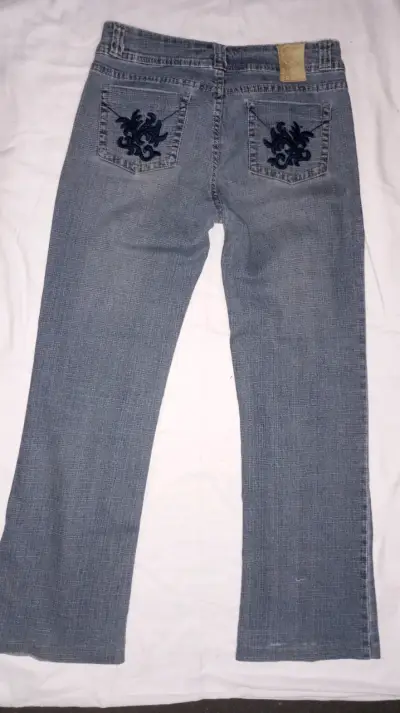 Jeans de mujer Blu Girl con bordado - miniatura 2
