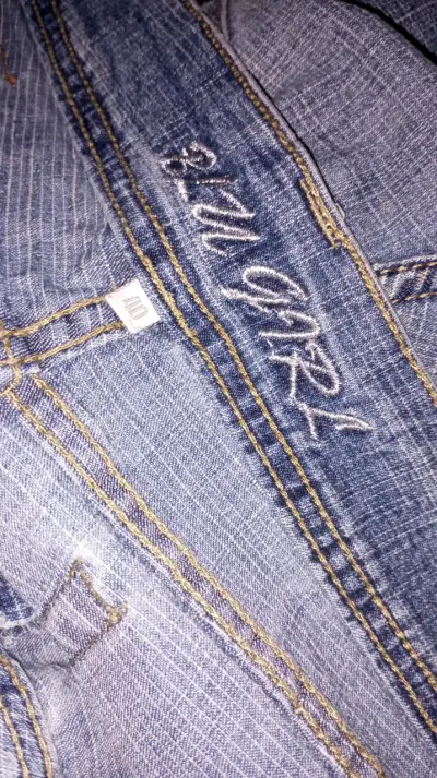 Jeans de mujer Blu Girl con bordado - miniatura 3