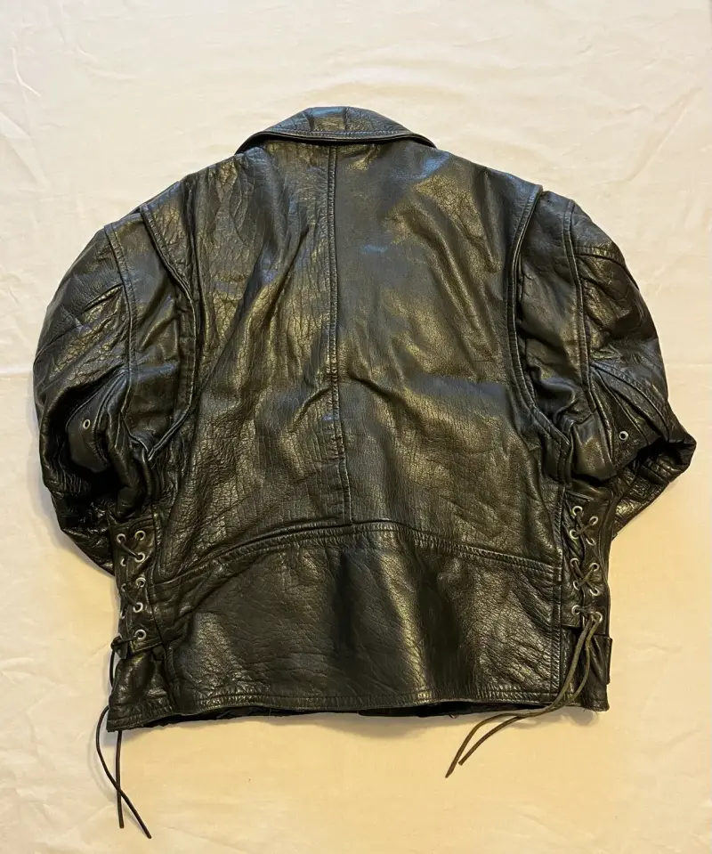 Chaqueta de cuero negra Silver Hawk - 4