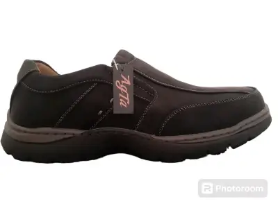 Zapatos de cuero para hombre Agta color negro - miniatura 1