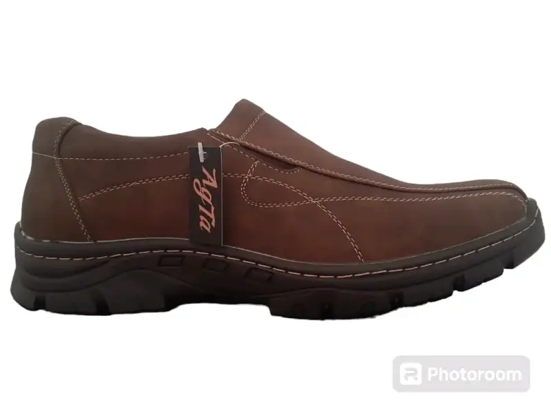 Zapatos de cuero para hombre Agta color negro - 2