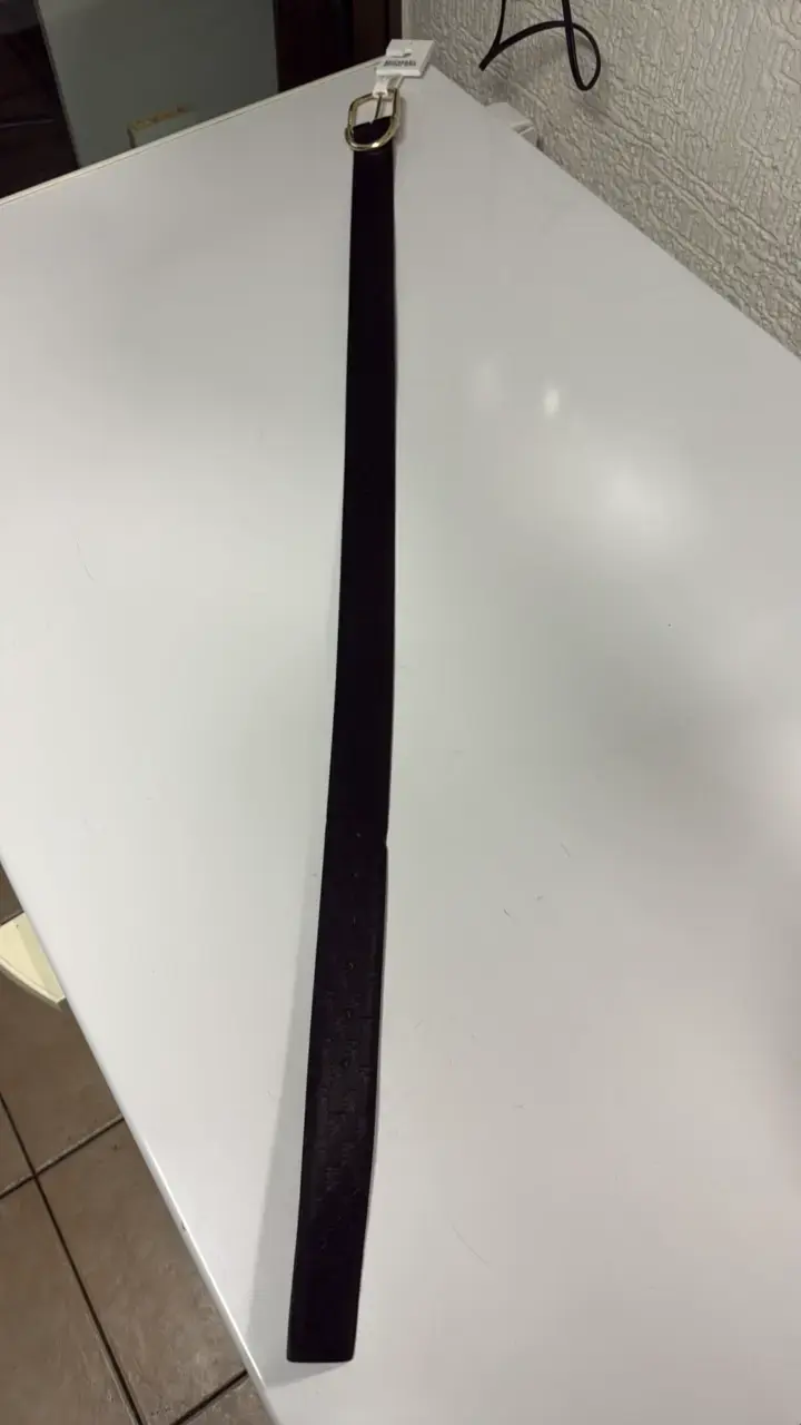 Cinturón de cuero negro Michael Kors hebilla do - 5