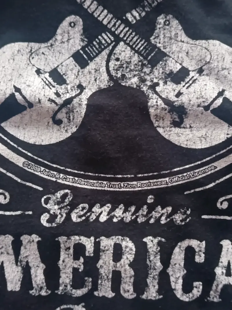 Polera negra Johnny Cash del 2009 - 2