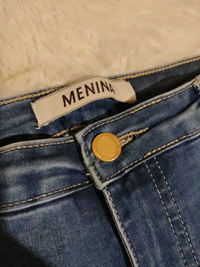 Jeans de mezclilla azul para mujer Menina - 3