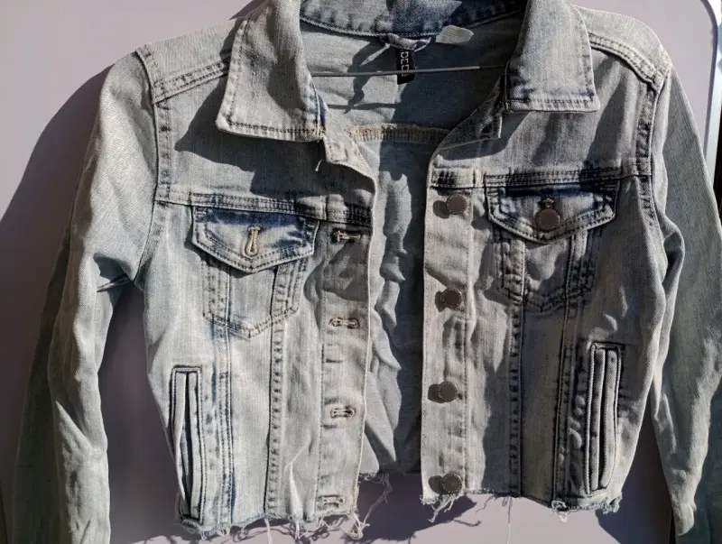 Chaqueta de mezclilla corta - 1
