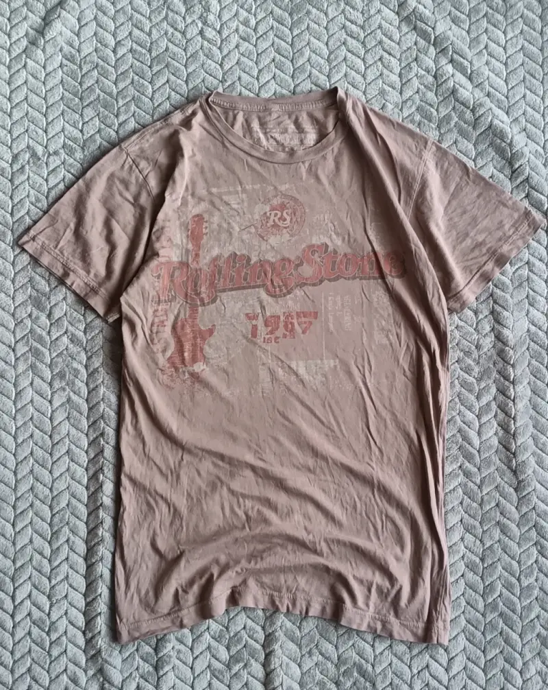 Polera cafe Rolling Stone vintage - 1