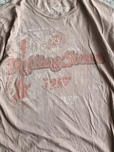 Polera cafe Rolling Stone vintage - miniatura 2