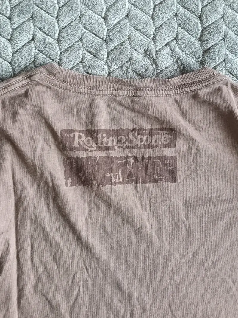 Polera cafe Rolling Stone vintage - 4