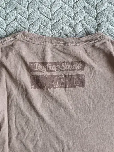 Polera cafe Rolling Stone vintage - miniatura 4