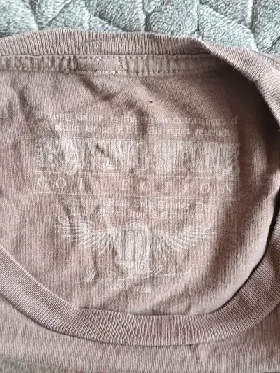 Polera cafe Rolling Stone vintage - miniatura 5