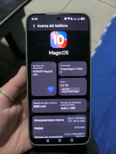 Honor Magic8 Lite 5G con 512GB - miniatura 1
