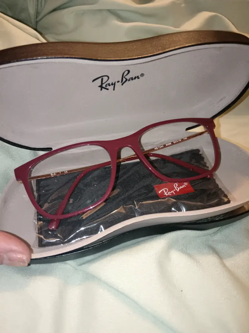 Gafas Ray-Ban rojas con estuche original - 2