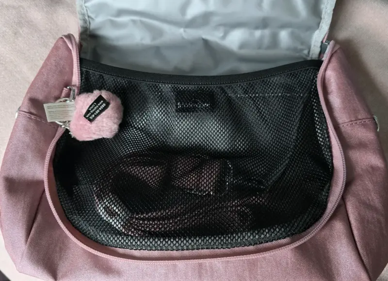 Bolso Lonchera Kipling rosa con compartimentos - 2