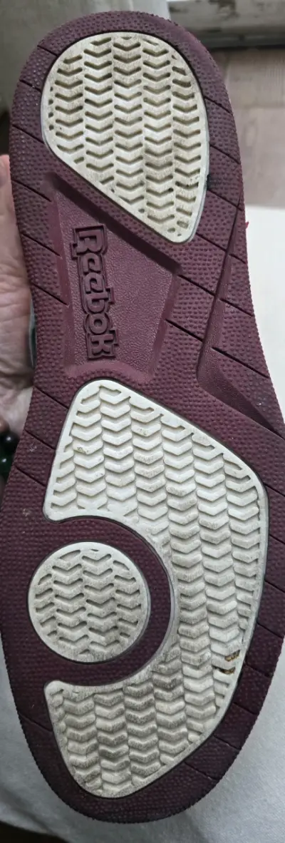 Zapatillas deportivas Reebok blancas y burdeos - miniatura 4