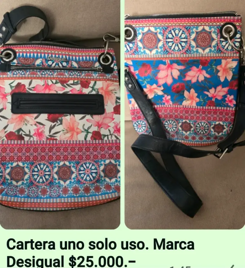 Cartera Desigual con diseño floral