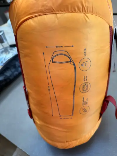 Saco de Dormir Ferrino Lightec 1400 Duvet Naranja - miniatura 2