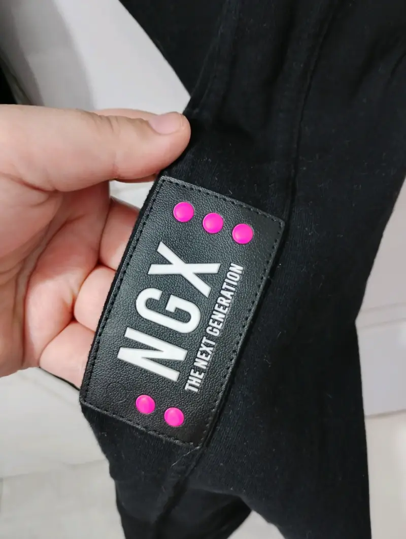 Pantalones negros NGX de algodón y elastano - 1