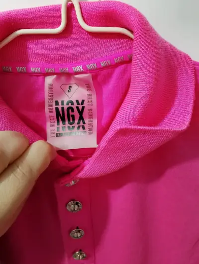 Pantalones negros NGX de algodón y elastano - miniatura 5