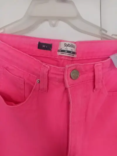 Jeans rosados Sybilla 90's con roturas - miniatura 1