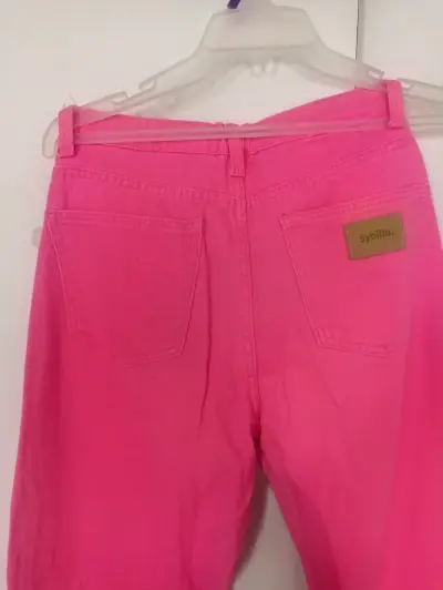 Jeans rosados Sybilla 90's con roturas - miniatura 2