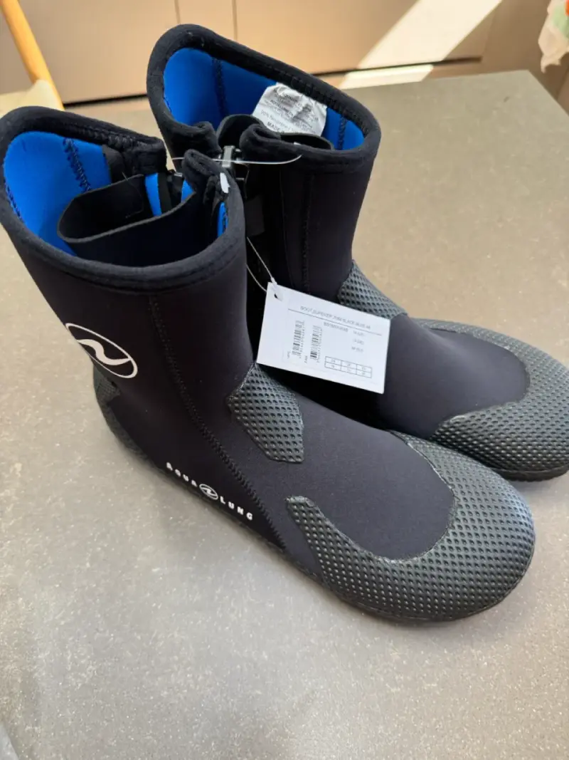 Botines de buceo Aqualung Superzip 7mm negros - 1