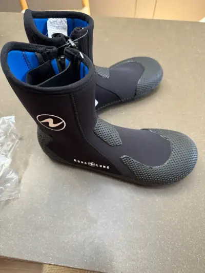 Botines de buceo Aqualung Superzip 7mm negros - miniatura 2