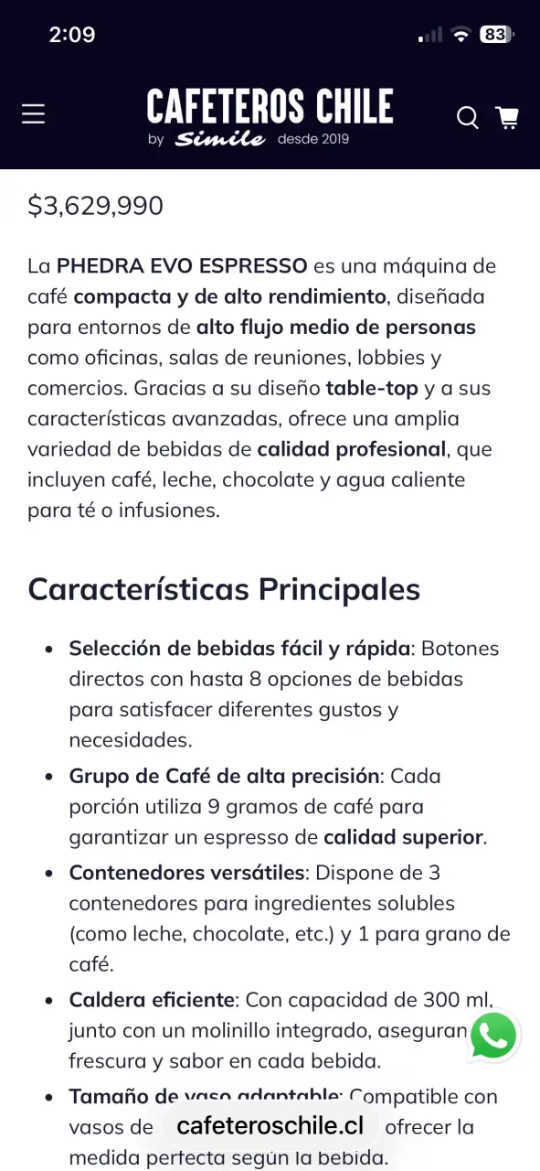 Máquina de Café Saeco Phedra Evo Espresso Nueva - 3