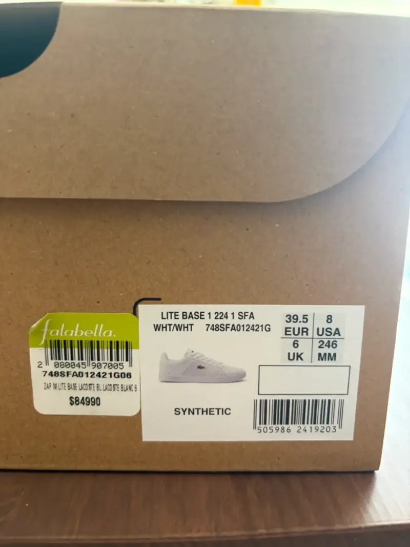 Zapatillas blancas Lacoste Lite Base 1 224 1 SFA - 1