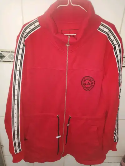 Chaqueta Roja Everlast con Cierre y Detalles en Mangas - miniatura 1