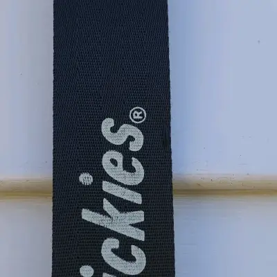 Cinturón negro de tela Dickies con logo - miniatura 4