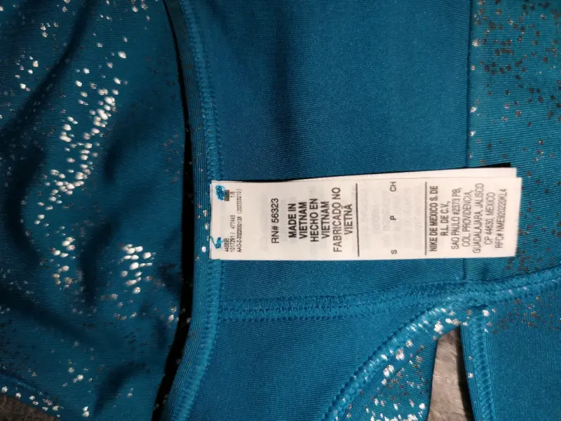 Top deportivo azul con brillo Nike - 3