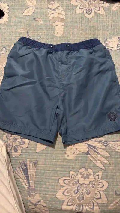 Shorts de baño azul para hombre - miniatura 1