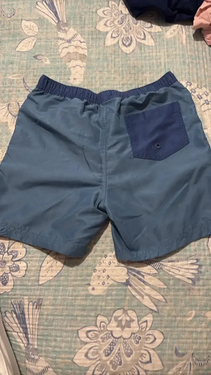 Shorts de baño azul para hombre - 2