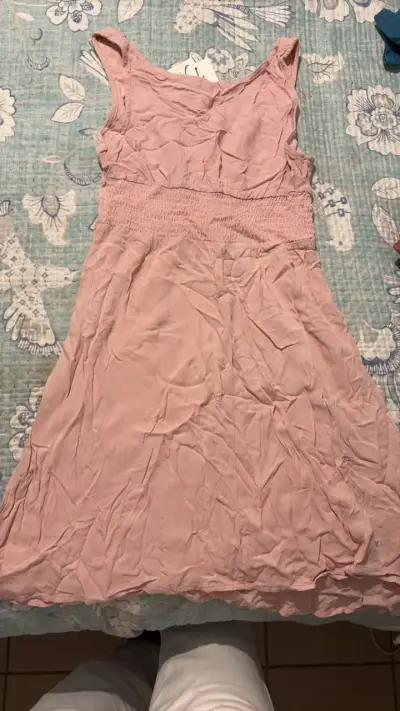 Vestido rosa sin mangas Sybilla - miniatura 2