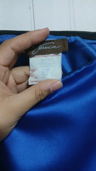 Vestido azul elegante Jessica - miniatura 2