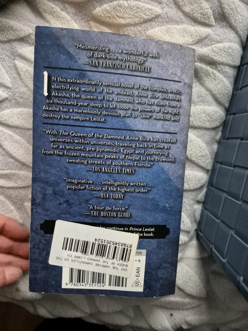 Libro The Queen of the Damned de Anne Rice - 2