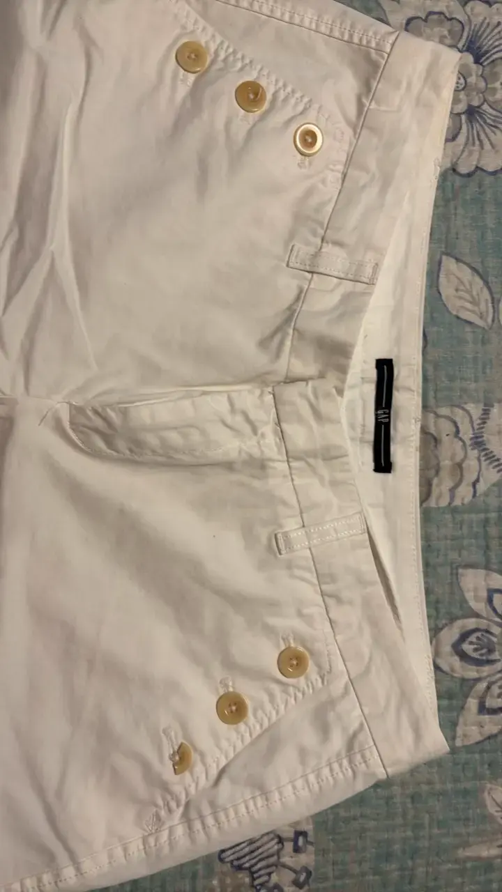 Bermudas blancas de algodón para mujer - 2