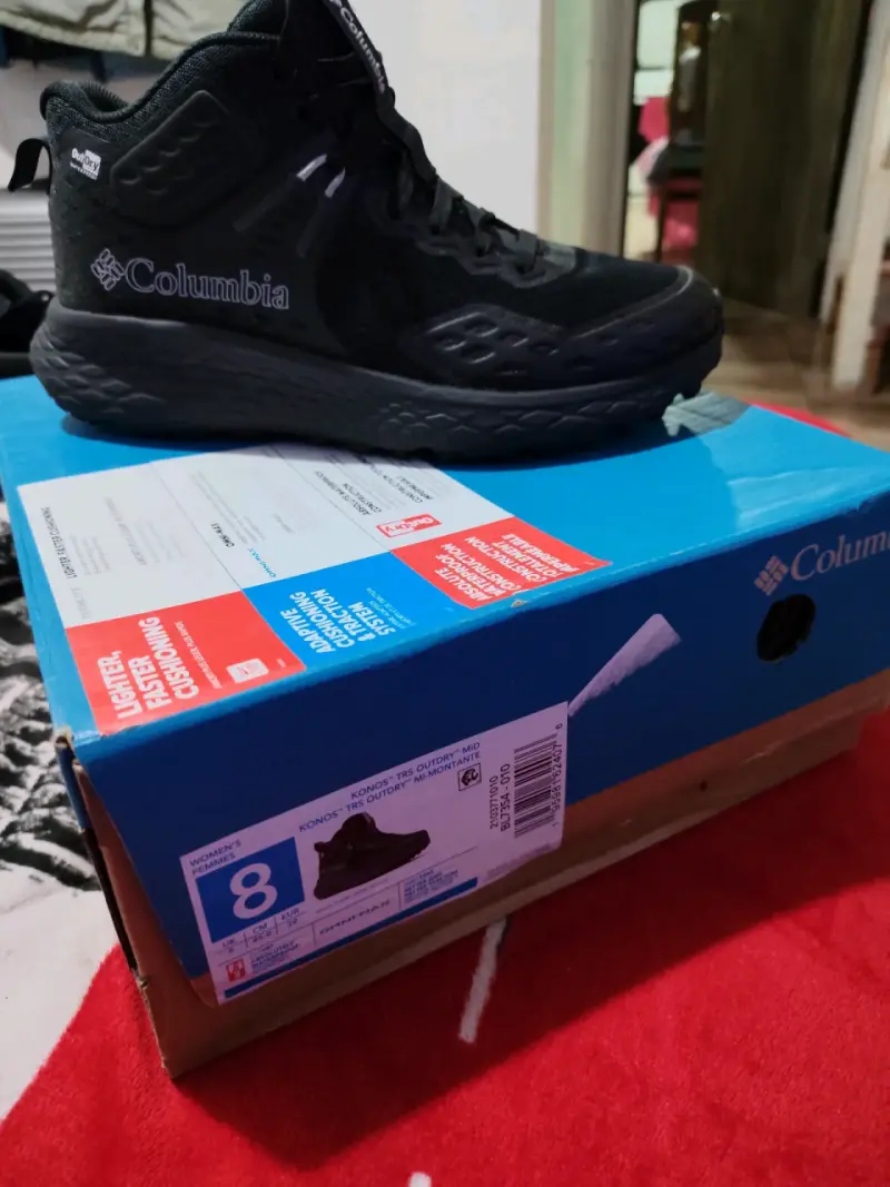 Zapatillas de trekking Columbia negras impermeables - 2
