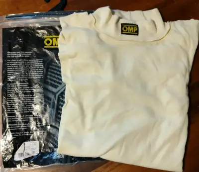 Balaclava ignífuga OMP blanca para automovilismo - miniatura 2