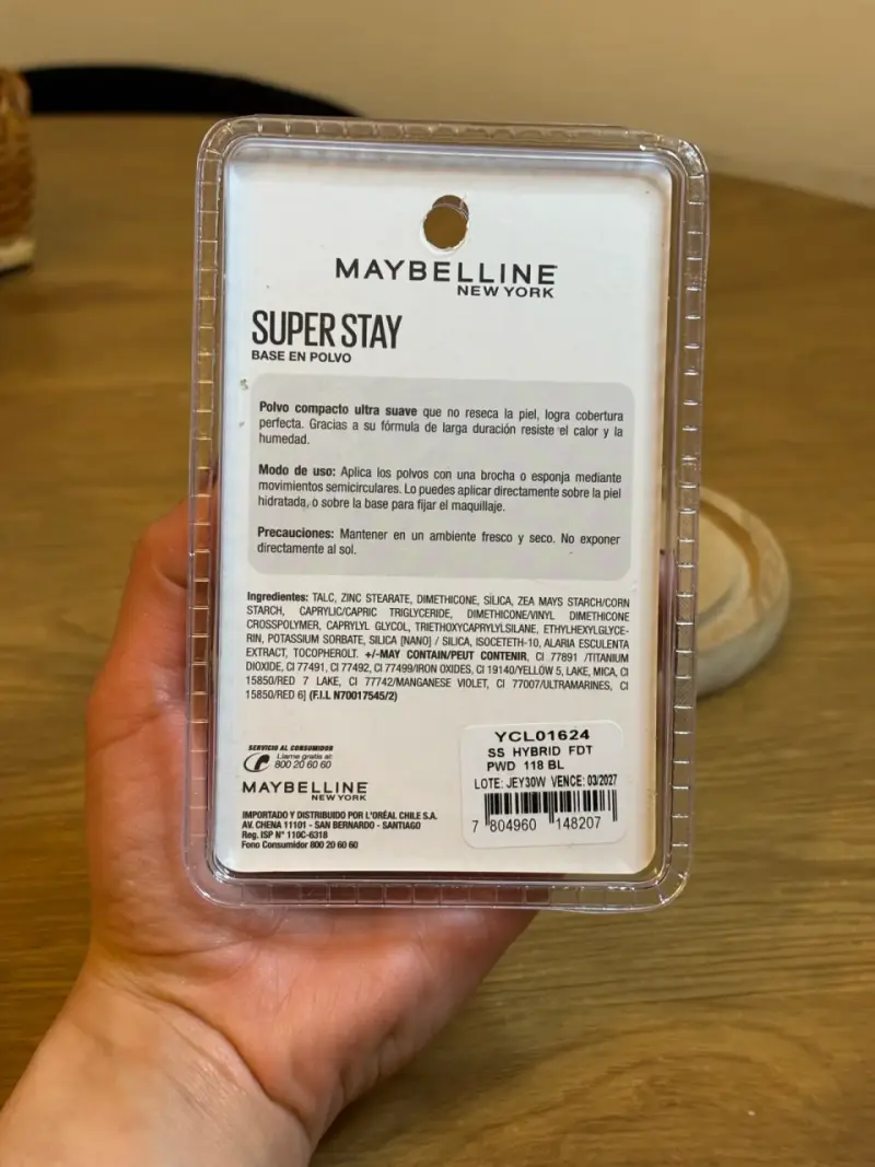 Polvo compacto Maybelline Super Stay 24H tono 118 - 2